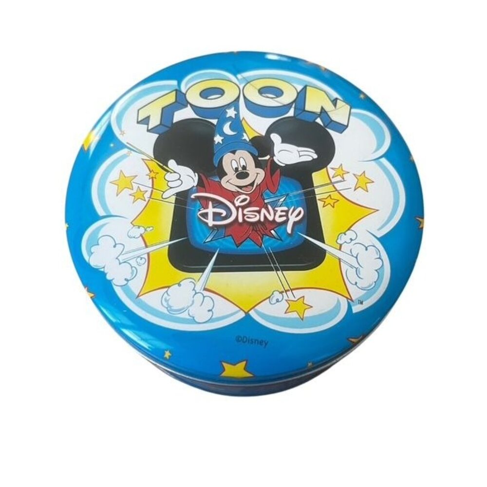 Vintage Toon Disney Mickey Mouse Collectible Round Tin Empty